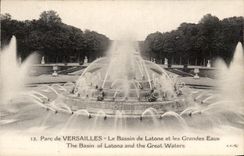 CPA Parc de Versailles Le Bassin de Latone et les Grandes Eaux