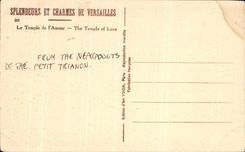 CPA Splendurs y Charmes de Versalles el templo del amor