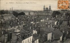 CPA Nancy Panorama vu de l'Eglise Saint Epvre