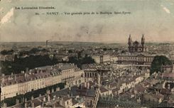 CPA Nancy vue generale prise de la Basilique Saint Epvre