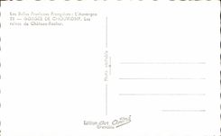 CPA Beautiful French provinces Auvergne Falls of Chouvigny ruins of the Castle Rock