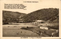 CPA Poetic Auvergne Chambon the beach and bathers