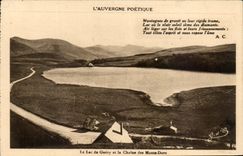 CPA Poetic Auvergne Lake Guery and the chain of the Mounts Gilds