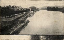 CPA Mantes La Seine et l'ile aux Dames 