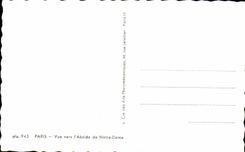 CPA Paris Vue vers l'Abside de Notre Dame