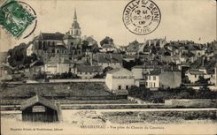 CPA Neuchateau Vue prise du Chemin du Cimetiere Pavillon Jeanne d'arc