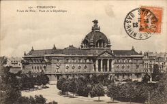 CPA Strasbourg Palais of the Rhine Places Republic
