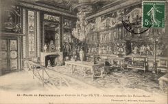CPA Palate of Oratorical Fontainebleau of the Black and white Pope VII Old Room of the Queens Mothers