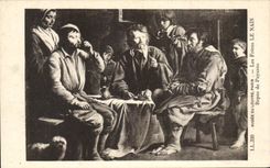 CPA Musee Du Louvre Paris Les Freres Le Nain Repas de Paysans