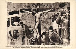 CPA Martyr de Saint Denis L'Aeropagite Premier eveque de Paris Commence Par Malouel Musee du Louvre Paris 