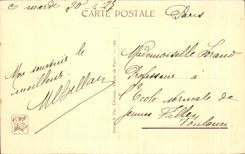 CPA Bergeres Au Crepuscule Moutons