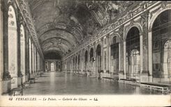 CPA Versailles Le Palais Galerie Des Glaces