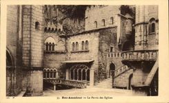 CPA Rocamadour Le Parvis des Eglises
