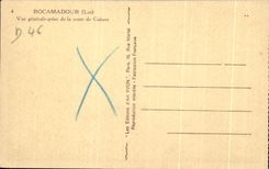 CPA Rocamadour Vue generale prise de la route de Cahors