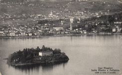 CPA Lago Magiore E veteada Isola Pallanza Viste tiene volo de Uccello