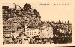 CPA Rocamadour Sanctuaries seen of Face