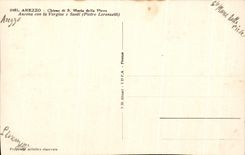 CPA Arezzo Chiesa Maria della Pieve Ancona con la Vergine a Santi