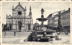 Di Dante de CPA Firenze Basilica Di Croce Ruled