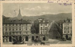 CPA Torino Via Po E Via Della Zecca