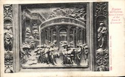 CPA Firenze Battistero Porta en Bronzo All es Storia Di Jose