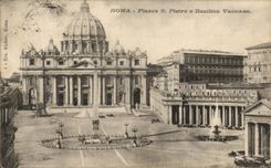 CPA Roma Piazza Pietro E Basilica Vaticane