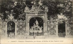 CPA Nancy Fontaine d'Amphitrite Par Guibal Et Grilles De Jean Lamour