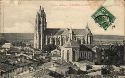 CPA Surroundings Of Nancy St Nicolas Of the Port the cathedral and View