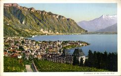 CPA Montreux Et Les Dents Du Midi