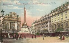 Lugares de CPA Bruselas del monumento Anspach de Brouckere