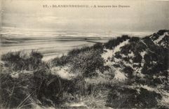 CPA Blankenberghe Through the Dunes
