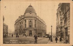 CPA Brussels Calsse de Reports and street of the colonies