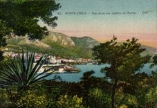 CPA Monte Carlo Vue Prise des Jardins du Rocher
