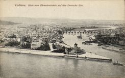 CPA Colbenz Blick Vom Ehrenbreltstein Auf Das Deutsche Eck