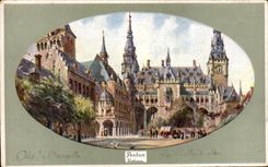 CPA Aix La Chapelle Aachen Rathaus