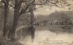 CPA Excursion En Franche Comte Besancon Vue Prise De Micaud Le Doubs et la citadelle