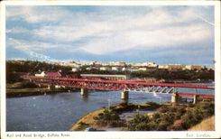 CPA Rail And Road Buffalo Bridge To rivet East London