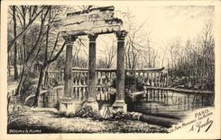 CPA Paris the Park Heap Ruins