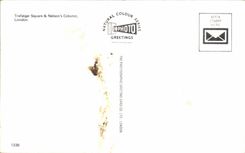 CPA Trafalgar Public garden & Nelson' S column London