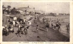 CPA Cannes the Sand beach bathers