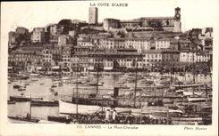 CPA Cannes the mount Knight Boats