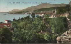 CPA Menton Seen of the Holy Bridge Louis