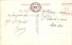 CPA Abbaye Of the mount Saint michiel View Face Is