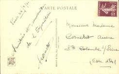 Casa colonial justa internacional de CPA Paris del medio de la razon de Marruecos en el jardin grande Fouroez 1931