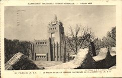 CPA Exposition Coloniale Internationale Paris 193Palais De L A O F le palais Vu De La Terrasse Superieure Du Restaurant