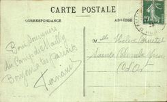 Campo de CPA de Mailly Canon de la horquilla de 340m m Militaria