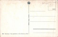 CPA Montreux vue generale et les Dents du Midi