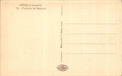 CPA Nancy Fontsine de Neptune la Coquette Fontaine de Neptune