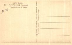 CPA Cote D'Azur Monte Carlo Vue generale prise de Monaco