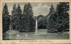 CPA Bad Langeschwalbach Partie im Kurpark 