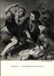 CPSM Murillo Les Mangeurs De Gateaux Chien Enfants
